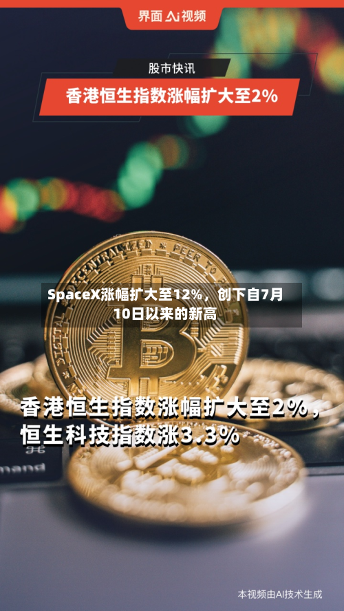 SpaceX涨幅扩大至12%，创下自7月10日以来的新高-第1张图片