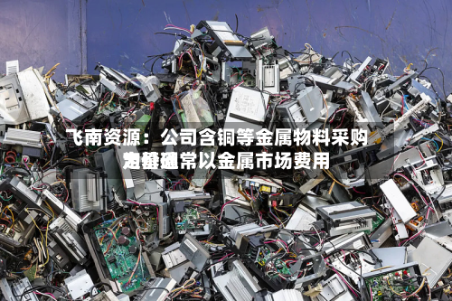 飞南资源:公司含铜等金属物料采购定价通常以金属市场费用
为基础-第1张图片