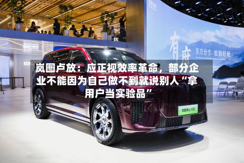 岚图卢放：应正视效率革命，部分企业不能因为自己做不到就说别人“拿用户当实验品”-第1张图片
