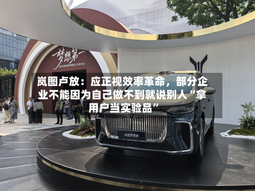岚图卢放：应正视效率革命	，部分企业不能因为自己做不到就说别人“拿用户当实验品”-第2张图片