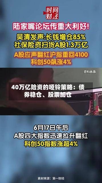 40万亿险资的哑铃策略：债券稳仓	、股票加仓-第1张图片