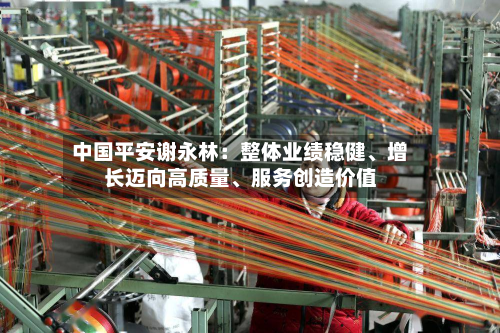 中国平安谢永林：整体业绩稳健、增长迈向高质量、服务创造价值-第1张图片