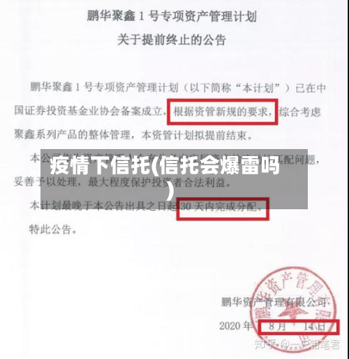 疫情下信托(信托会爆雷吗)-第1张图片