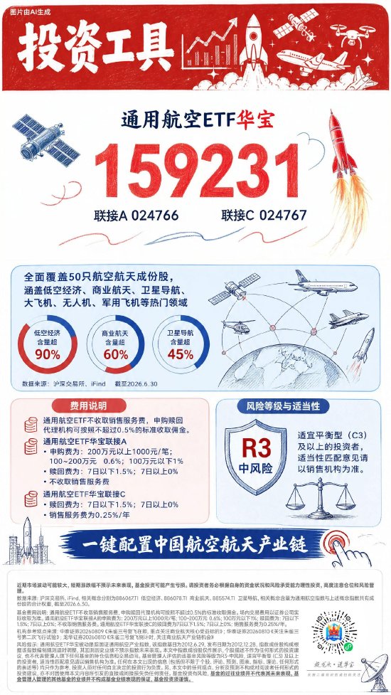 朱雀三号复飞在即，商业航天迎爆发机遇｜通用航空ETF华宝（159231）